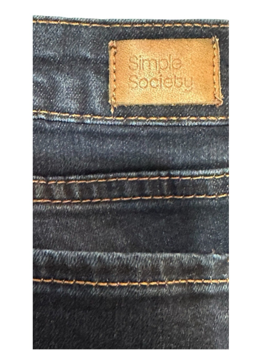 Simple Society Skinny Ankle Jeans Women 9 / 29 Waist Blue Distressed High-Rise - Picture 15 of 16